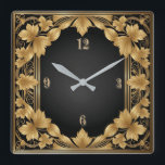Reloj Cuadrado Art Deco<br><div class="desc">Gran diseño de reloj. Te encantará como a otros. Tenga la libertad de usar este diseño para otro producto que desee o para el personalizar y agregue su texto. Sígueme por más. Gracias. Que tengas un buen día.</div>