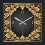 Reloj Cuadrado Art Deco<br><div class="desc">Gran diseño de reloj. Te encantará como a otros. Tenga la libertad de usar este diseño para otro producto que desee o para el personalizar y agregue su texto. Sígueme por más. Gracias. Que tengas un buen día.</div>