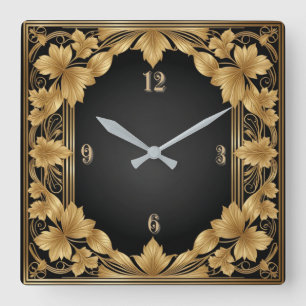 Reloj Cuadrado Art Deco