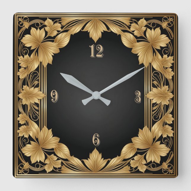 Reloj Cuadrado Art Deco (Anverso)