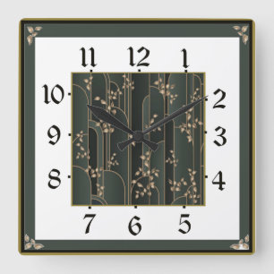 Reloj Cuadrado Art Deco