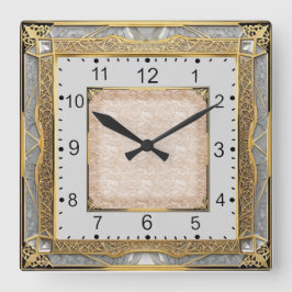 Reloj Cuadrado Art Deco