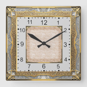 Reloj Cuadrado Art Deco