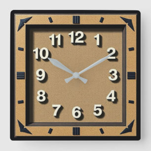 Reloj Cuadrado Art Deco