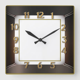 Reloj Cuadrado Art Deco