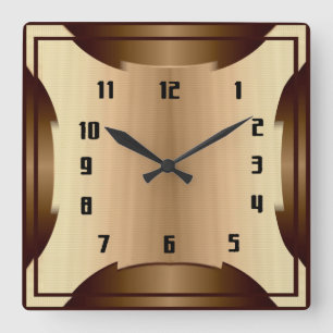 Reloj Cuadrado Art Deco
