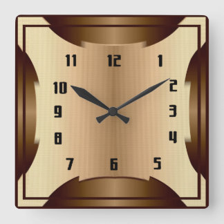 Reloj Cuadrado Art Deco
