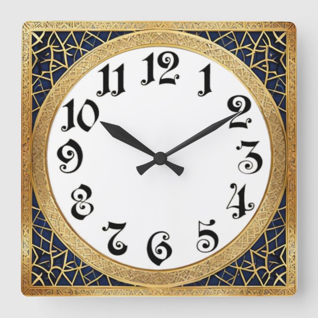 Reloj Cuadrado Art Deco (Anverso)