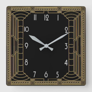 Reloj Cuadrado Art Deco