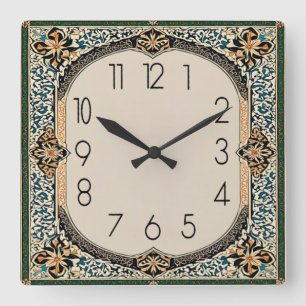 Reloj Cuadrado Art Deco