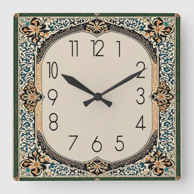 Reloj Cuadrado Art Deco (Anverso)