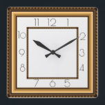 Reloj Cuadrado Art Deco<br><div class="desc">Gran diseño de reloj. Te encantará como a otros. Tenga la libertad de usar este diseño para otro producto que desee o para el personalizar y agregue su texto. Sígueme por más. Gracias. Que tengas un buen día.</div>