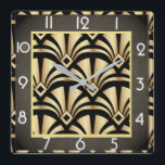 Reloj Cuadrado Art deco<br><div class="desc">Gran diseño de reloj. Te encantará como a otros. Tenga la libertad de usar este diseño para otro producto que desee o para el personalizar y agregue su texto. Sígueme por más. Gracias. Que tengas un buen día.</div>