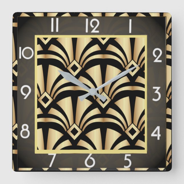 Reloj Cuadrado Art deco (Anverso)