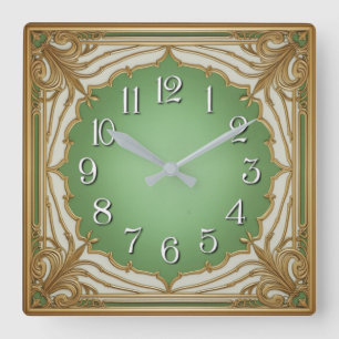 Reloj Cuadrado Art Deco