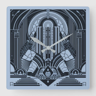 Reloj Cuadrado Art Deco