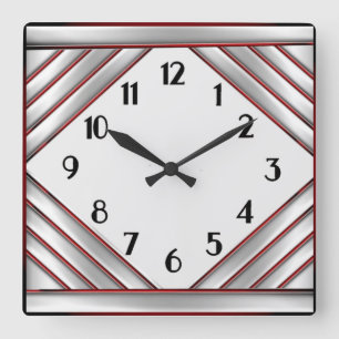 Reloj Cuadrado Art Deco