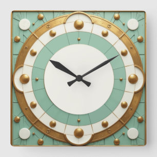 Reloj Cuadrado Art Deco
