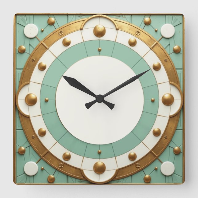 Reloj Cuadrado Art Deco (Anverso)
