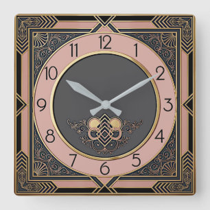 Reloj Cuadrado Art Deco