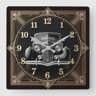Reloj Cuadrado Art Deco
