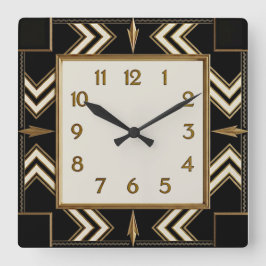 Reloj Cuadrado Art Deco