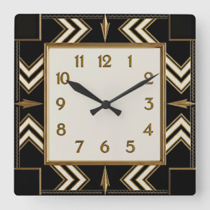Reloj Cuadrado Art Deco