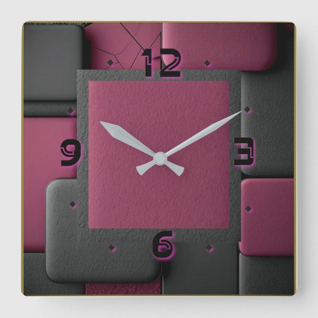 Reloj Cuadrado Art Deco (Anverso)
