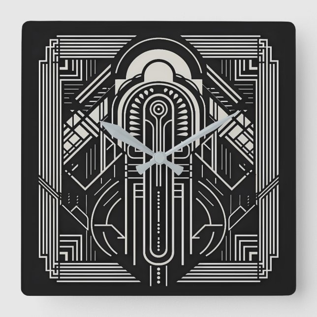Reloj Cuadrado Art Deco (Anverso)