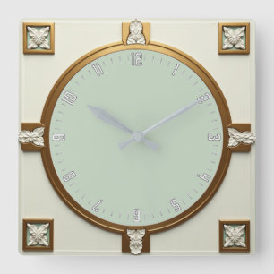 Reloj Cuadrado Art Deco