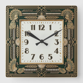 Reloj Cuadrado Art Deco