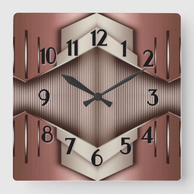 Reloj Cuadrado Art Deco (Anverso)