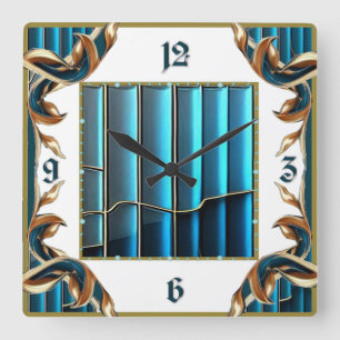 Reloj Cuadrado Art Deco