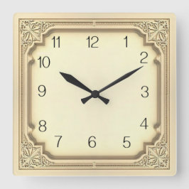 Reloj Cuadrado Art Deco