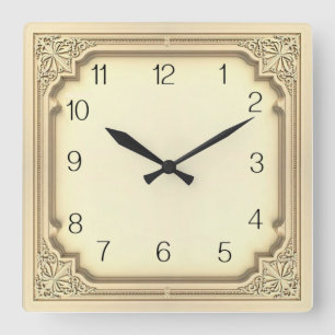 Reloj Cuadrado Art Deco