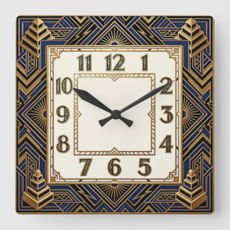 Reloj Cuadrado Art Deco