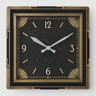 Reloj Cuadrado Art Deco