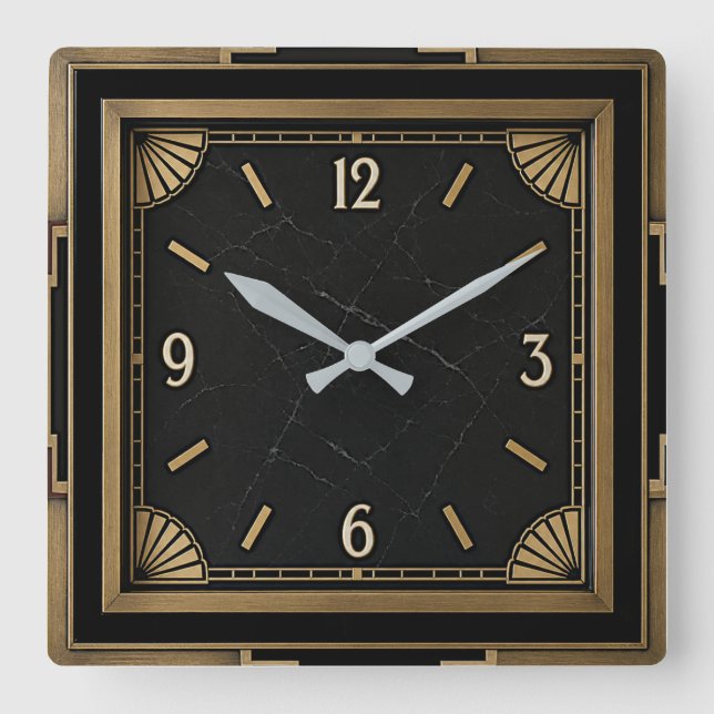 Reloj Cuadrado Art Deco (Anverso)