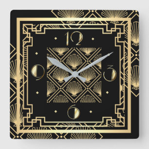Reloj Cuadrado Art Deco