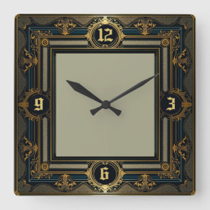 Reloj Cuadrado Art Deco