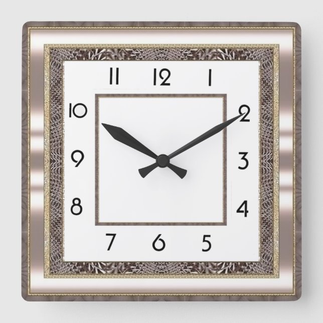 Reloj Cuadrado Art Deco (Anverso)