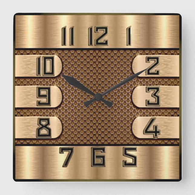 Reloj Cuadrado Art Deco (Anverso)