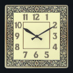 Reloj Cuadrado Art Deco<br><div class="desc">Gran diseño de reloj. Lo amarás como otros. Siéntete libre de usar este diseño para otros productos que te gusten o personalizar y agregar tu texto. Sígueme para más. Gracias. Que tengas un buen día.</div>