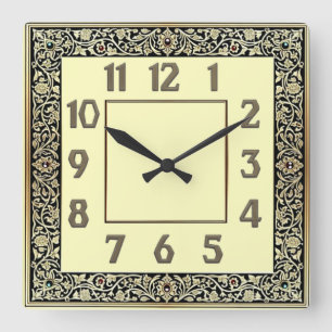 Reloj Cuadrado Art Deco