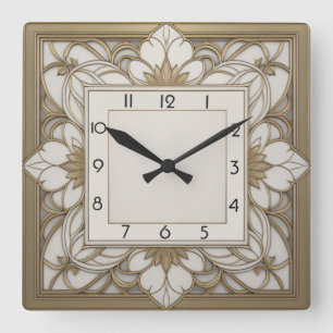 Reloj Cuadrado Art Deco