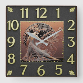 Reloj Cuadrado Art Deco