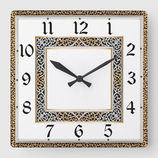 Reloj Cuadrado Art Deco (Anverso)