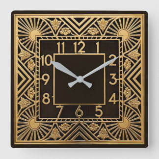 Reloj Cuadrado Art Deco