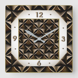 Reloj Cuadrado Art Deco