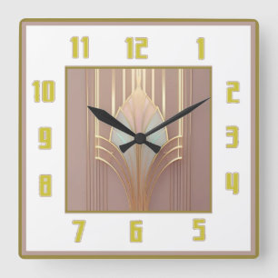 Reloj Cuadrado Art Deco
